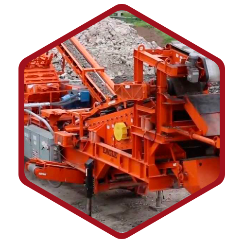 Crushing and pulverizing bolted joint 1