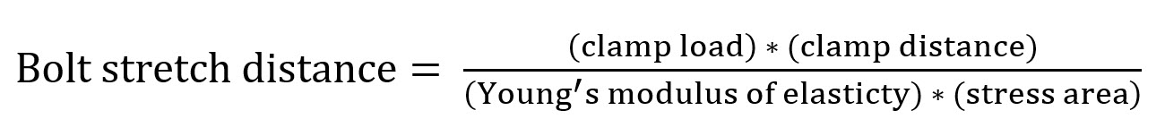 Bolt stretch formula